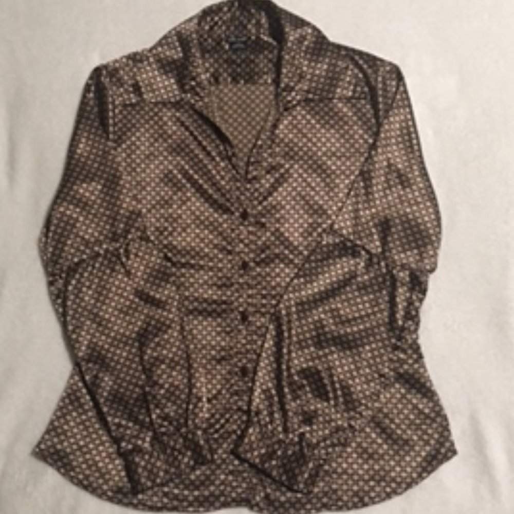 Willi Smith Vintage Button Down Blouse, sz L
